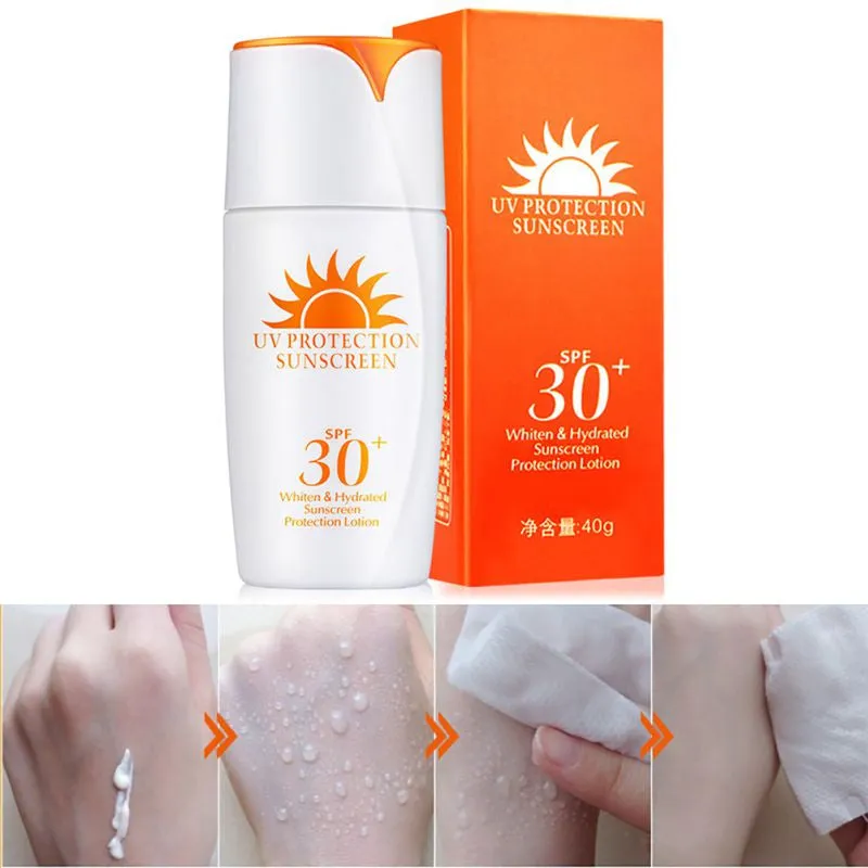 Sun Protection Cream SPF 30 Whitening Hydrated Sunscreen Lotion Protect Sun Block Prevent Skin Damage PE3 SM6