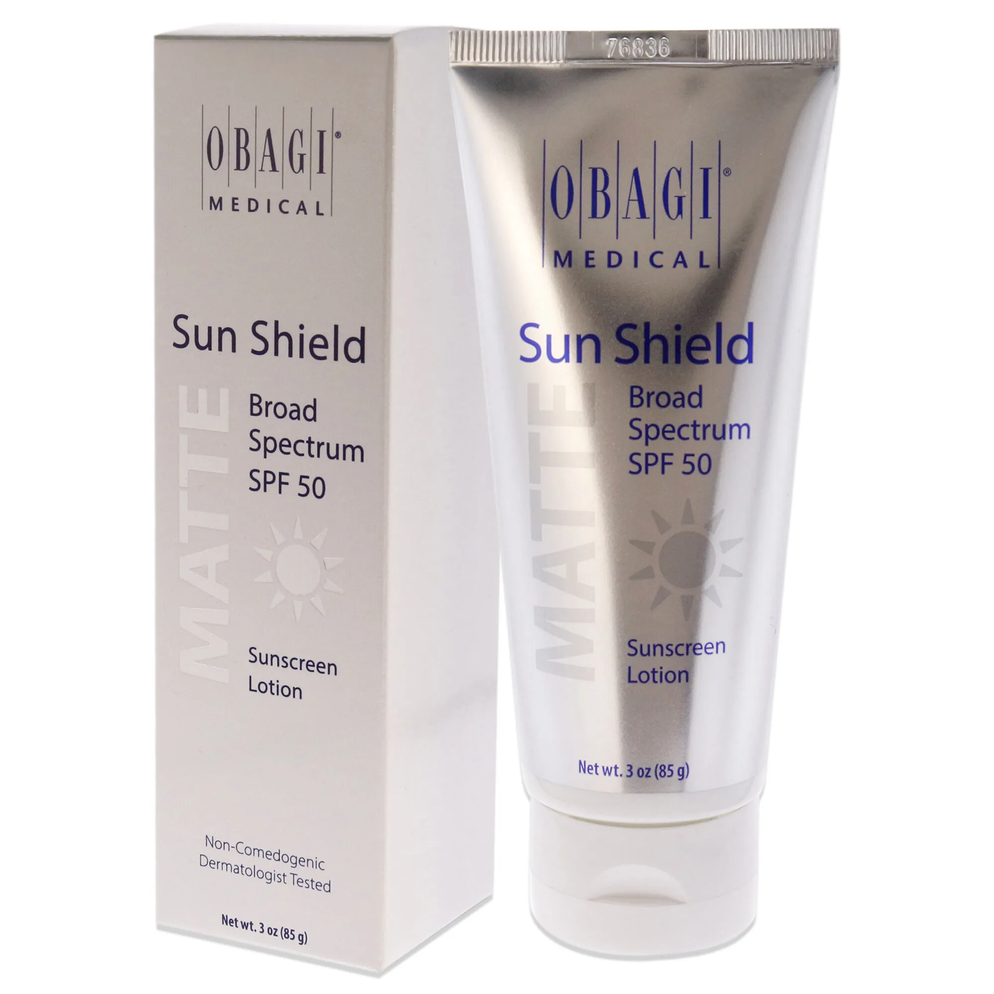 Sun Shield Matte SPF 50 by Obagi for Unisex - 3 oz Sunscreen