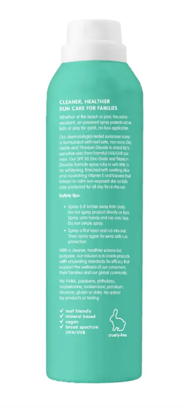 Thinksport Kids All Sheer Mineral Sunscreen Spray Spf 50