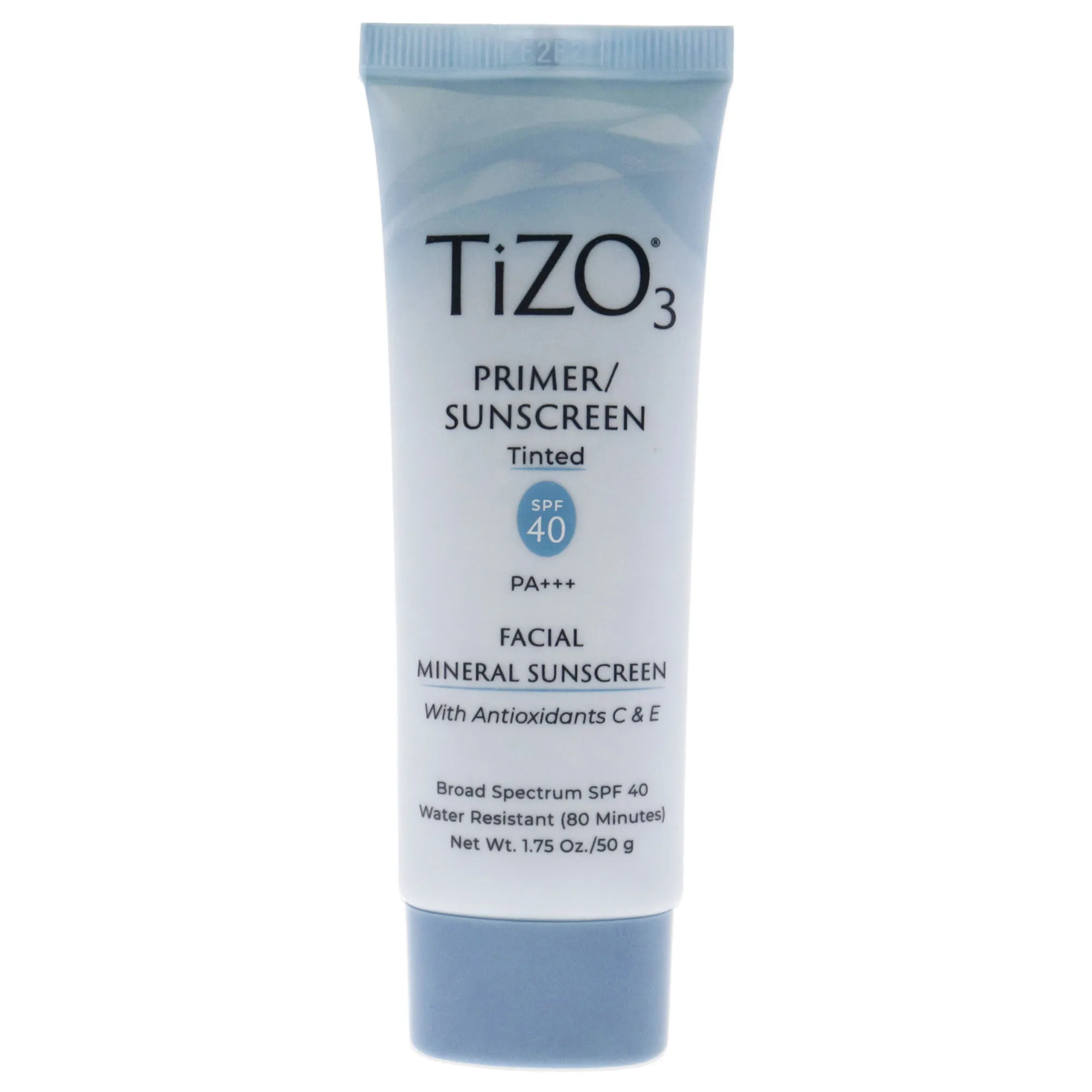 Tizo3 Facial Primer Tinted SPF 40 by Tizo for Unisex - 1.75 oz Sunscreen