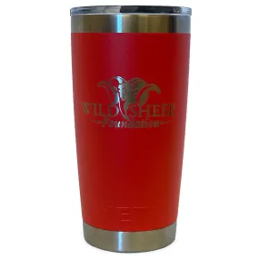 Yeti Rambler 20 with Wild Sheep Foundation logo