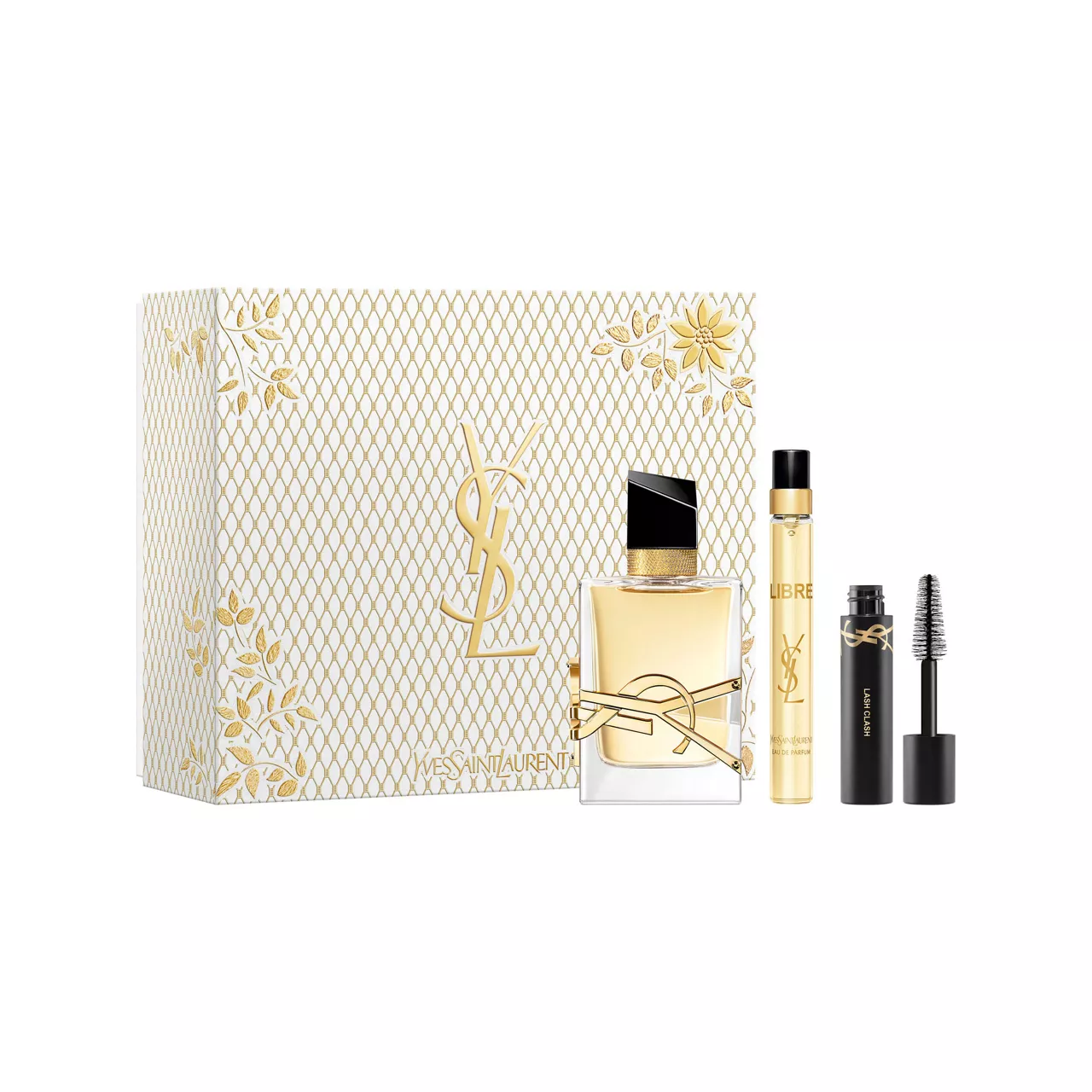 YVES SAINT LAURENT Worth €145 Libre Eau de Parfum & Miniature Lash Clash Mascara Black Gift Set - XM24